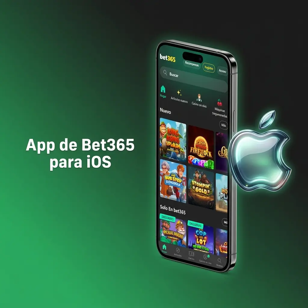 App de Bet365 para iOS en iPhone y iPad con requisitos mínimos iOS 14.0 y 100 MB libres