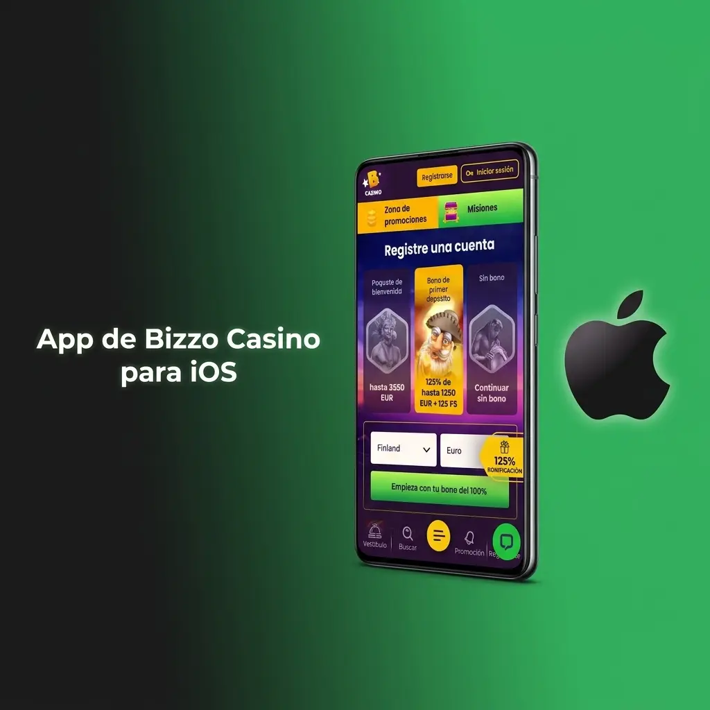 Aplicación de Bizzo Casino para iOS disponible gratis en Uruguay con casino en vivo y apuestas deportivas