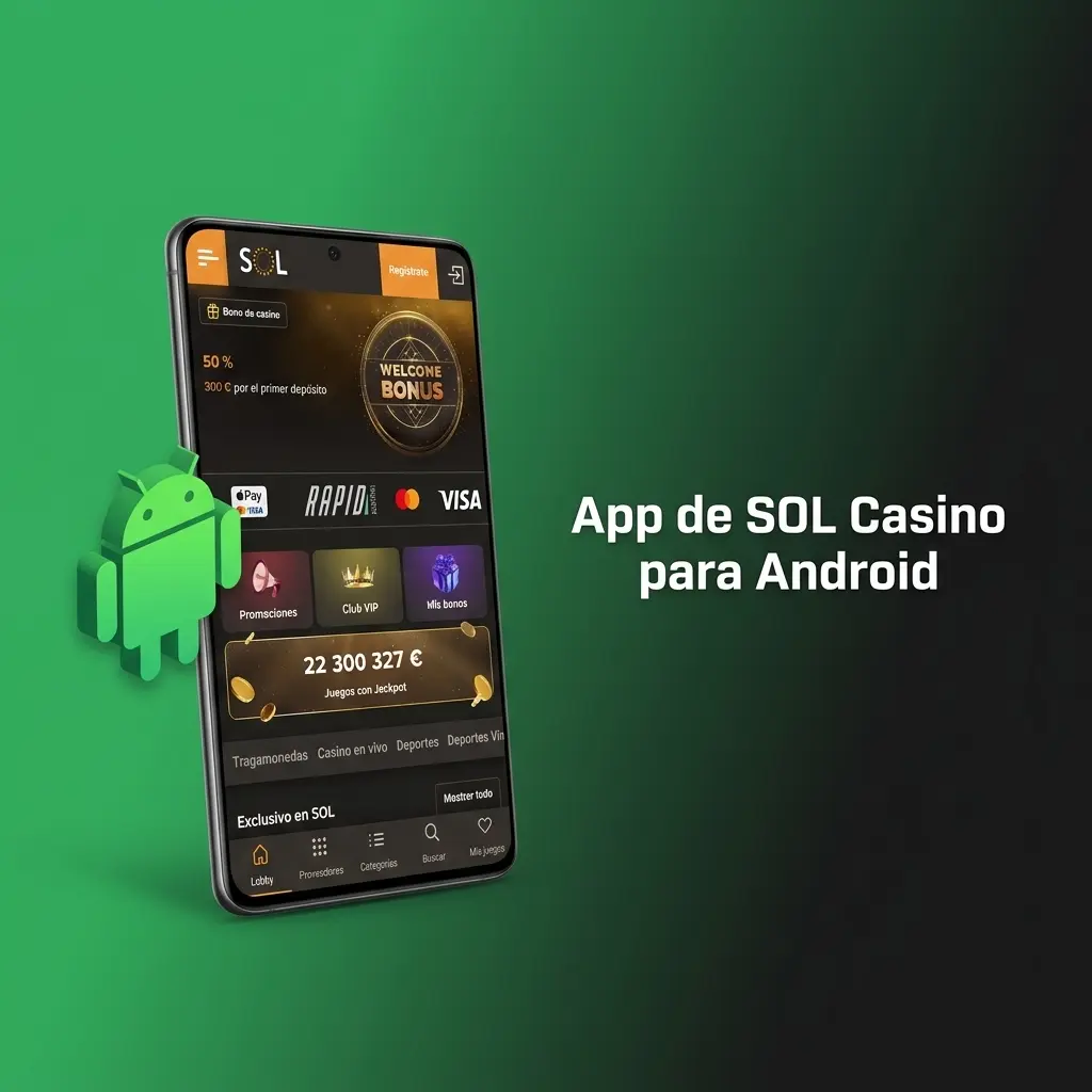 App de SOL Casino para Android: descarga gratuita, apuestas deportivas y casino desde móvil