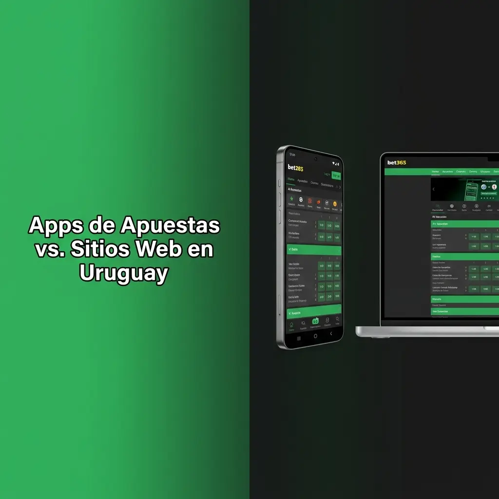 Comparación entre apps de apuestas y sitios web móviles en Uruguay con Android dominando el mercado