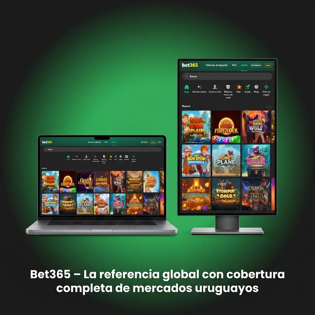 Bet365 con más de 100 mercados por partido de fútbol uruguayo, streaming en vivo y cuotas competitivas