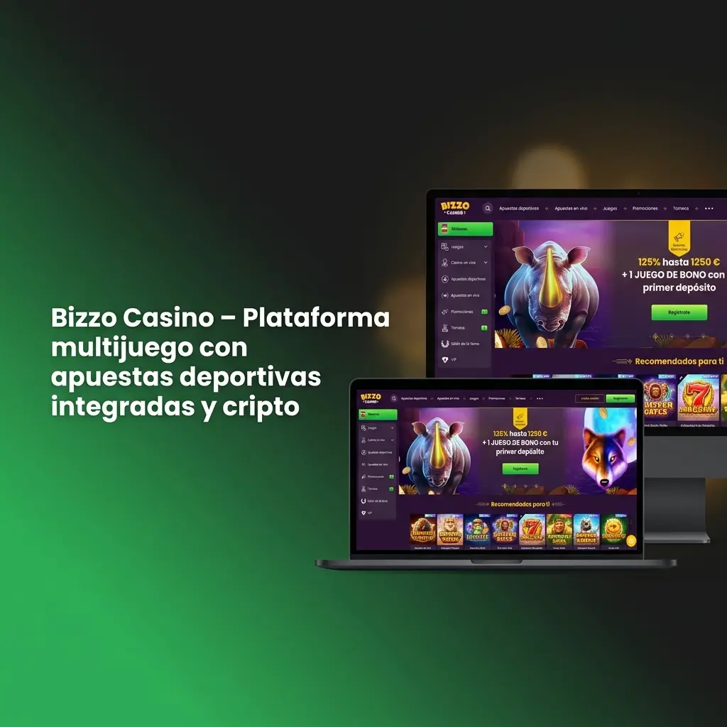 Bizzo Casino plataforma multijuego con apuestas deportivas y casino en una cuenta, bono 500% hasta 4.000 UYU