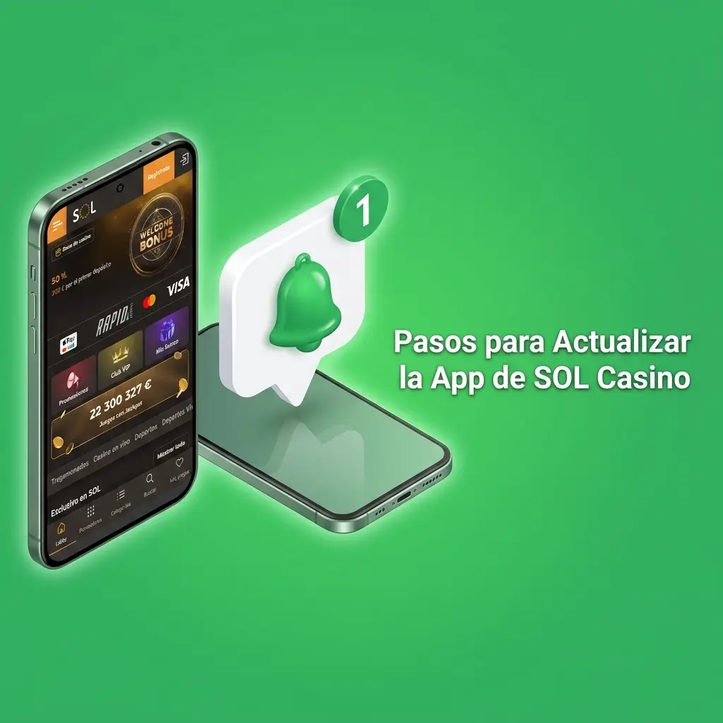 Pasos para actualizar la app de SOL Casino en Android e iOS con la versión 2026 sin perder datos