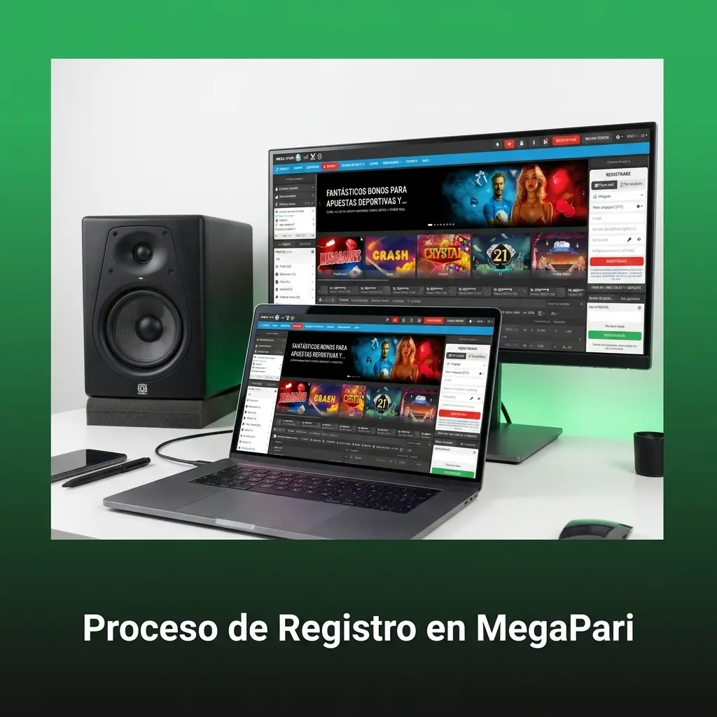 Pasos del proceso de registro en MegaPari Uruguay por email, teléfono o redes sociales